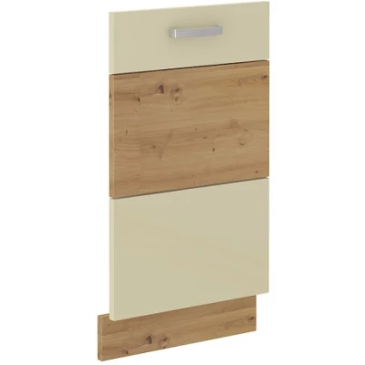 Tür für Einbaugeschirrspüler ADARA – 45x72 cm, Creme/Artisan Eiche