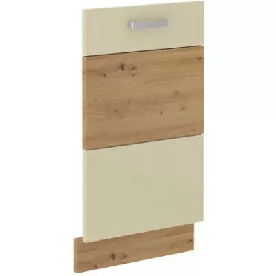 Tür für Einbaugeschirrspüler ADARA – 45x72 cm, Creme/Artisan Eiche