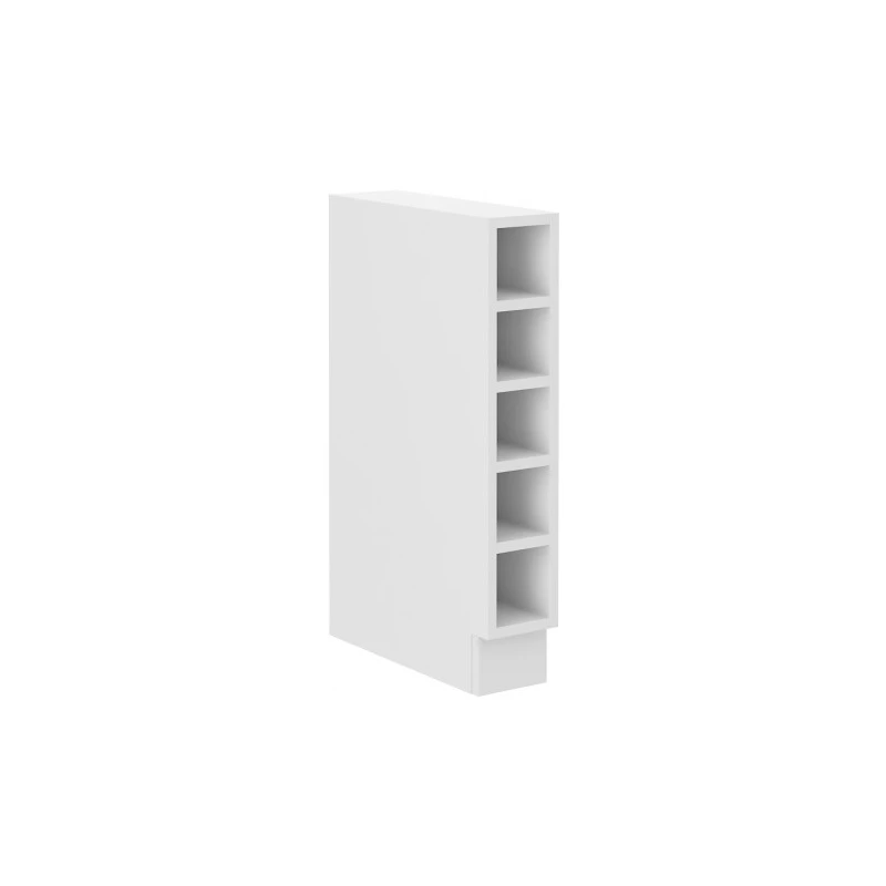 Unterer offener Schrank EDISA - Breite 15 cm, weiß