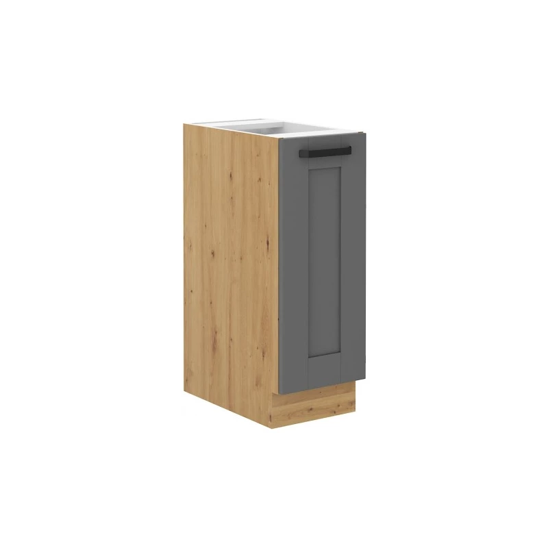 LAILI Auszugschrank - Breite 30 cm, Grau/Artisan Eiche