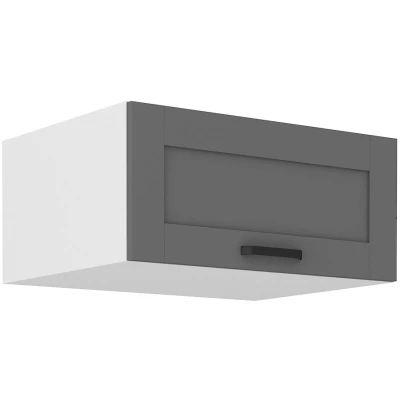 LAILI Tiefhaubenschrank - Breite 80 cm, grau/weiß
