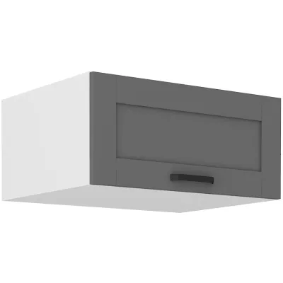 LAILI Tiefhaubenschrank - Breite 80 cm, grau/weiß