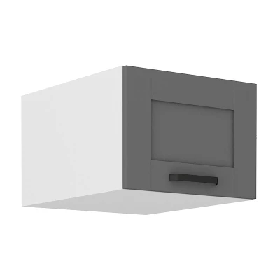 Oberschrank mit Flügeltüren LAILI - Breite 50 cm, grau/weiß