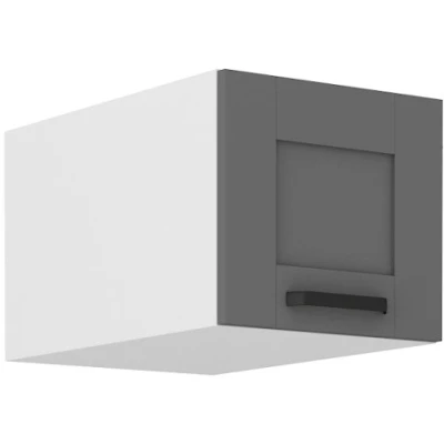 Oberschrank mit Flügeltüren LAILI - Breite 40 cm, grau/weiß