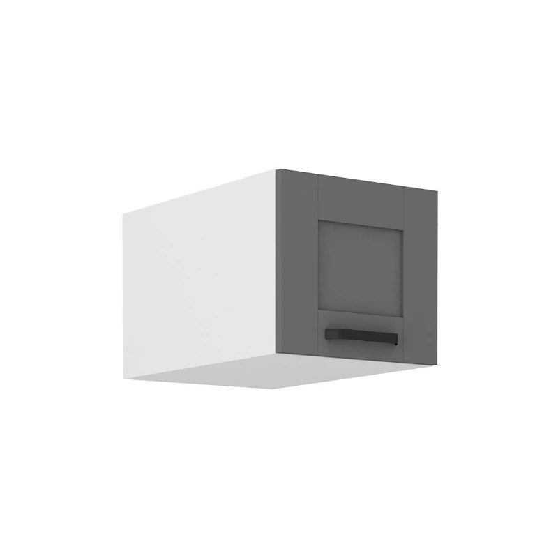 Oberschrank mit Flügeltüren LAILI - Breite 40 cm, grau/weiß