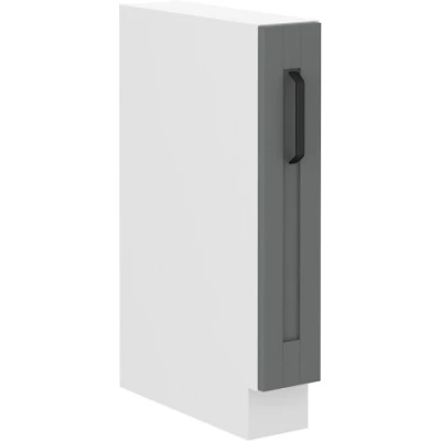 LAILI Auszugsschrank - Breite 15 cm, grau/weiß
