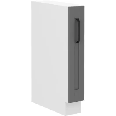 LAILI Auszugsschrank - Breite 15 cm, grau/weiß