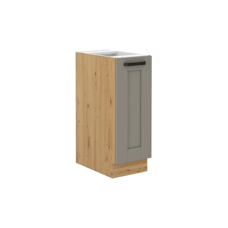 Auszugschrank LAILI – Breite 30 cm, Hellgrau/Artisan Eiche