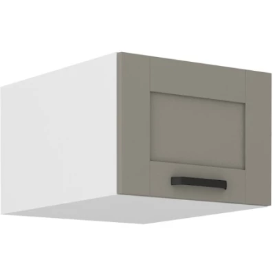 Oberschrank mit Flügeltüren LAILI - Breite 50 cm, hellgrau/weiß