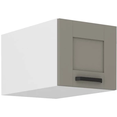 Oberschrank mit Flügeltüren LAILI - Breite 40 cm, hellgrau/weiß