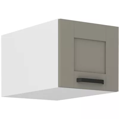 Oberschrank mit Flügeltüren LAILI - Breite 40 cm, hellgrau/weiß