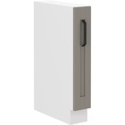 LAILI Auszugsschrank - Breite 15 cm, hellgrau/weiß