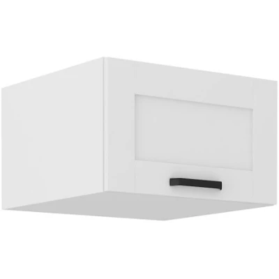 Oberer Tiefschrank mit Flügeltüren LAILI - Breite 60 cm, weiß