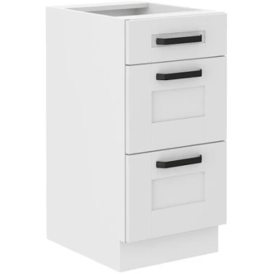Küchenschrank mit Schubladen LAILI - Breite 40 cm, weiß