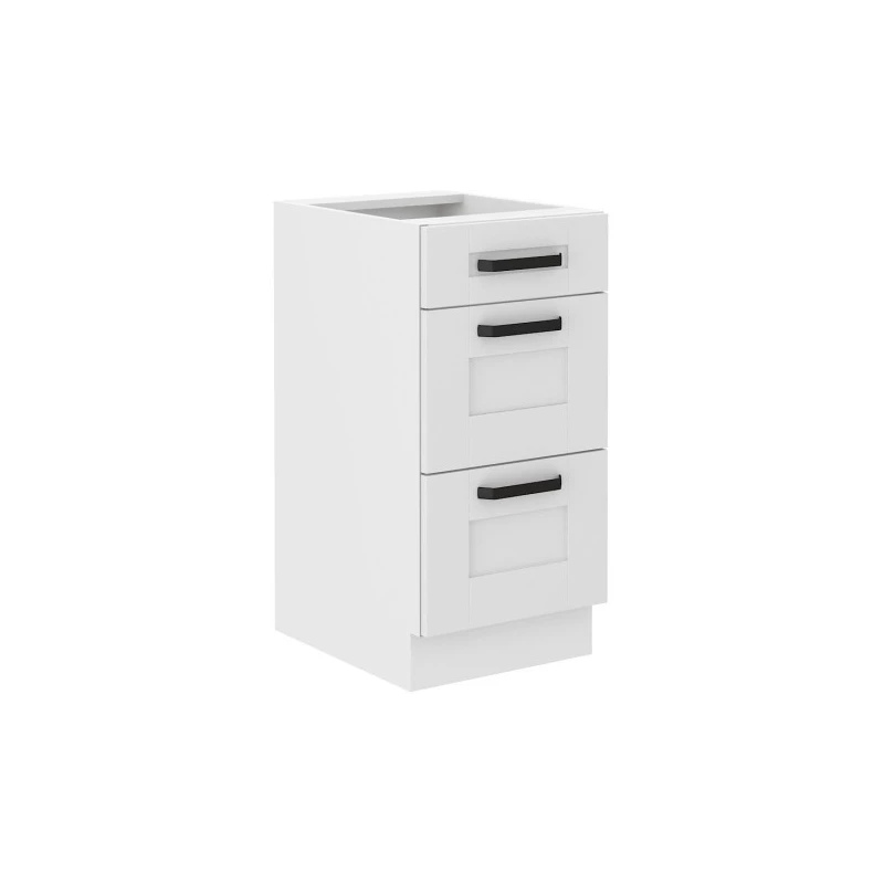 Küchenschrank mit Schubladen LAILI - Breite 40 cm, weiß