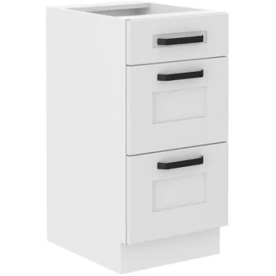 Küchenschrank mit Schubladen LAILI - Breite 40 cm, weiß