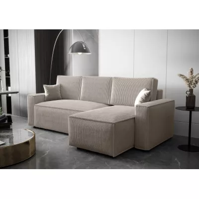 Ecksofa mit Schlaffunktion ARIANNA - cremefarben