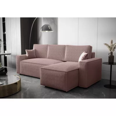Eckschlafsofa ARIANNA - rosa