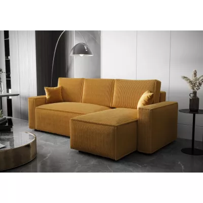 Eckschlafsofa ARIANNA - Senfgelb