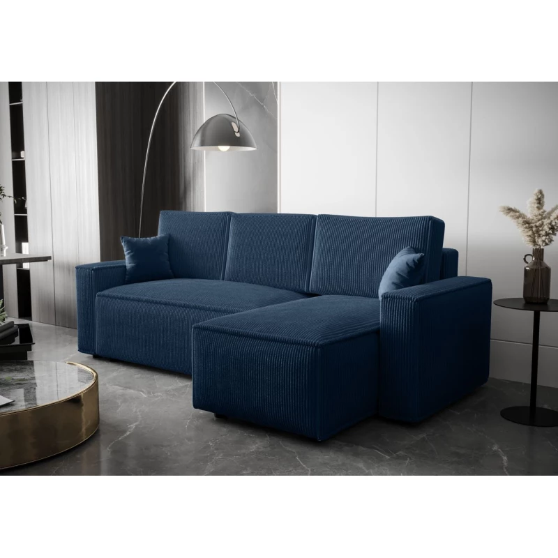 Eckschlafsofa ARIANNA – Preußischblau