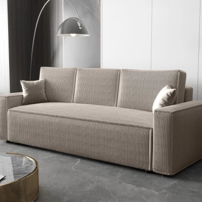 Dreisitzer-Schlafsofa ARIANNA – hellbeige