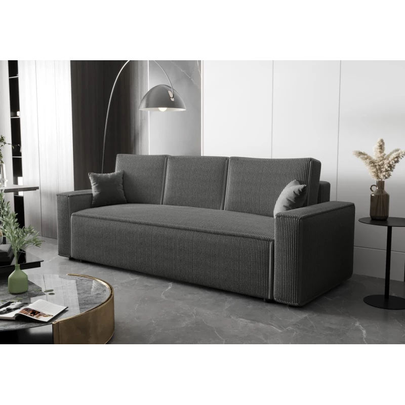 Dreisitzer-Schlafsofa ARIANNA - grau