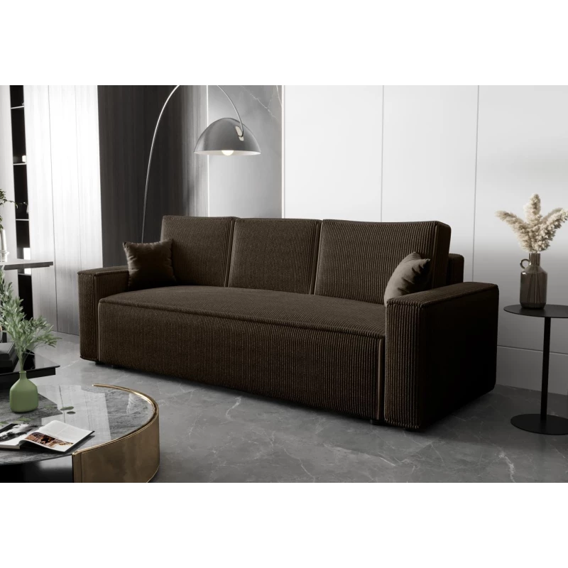 Dreisitzer-Schlafsofa ARIANNA – Schokolade