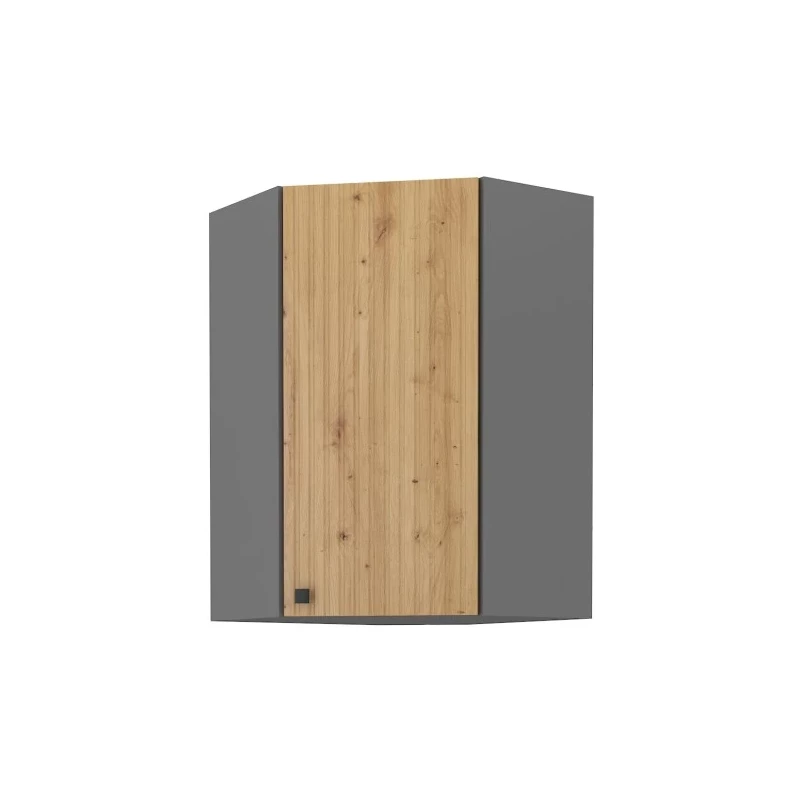 Eckhochschrank NOMIN – 60x60 cm, Artisan Eiche/Anthrazit