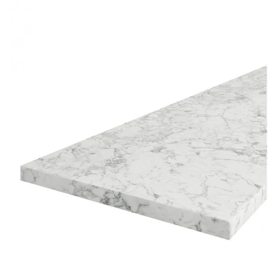 Küchenarbeitsplatte JAIDA 4 - 100x120x3,8 cm, Carara-Marmor