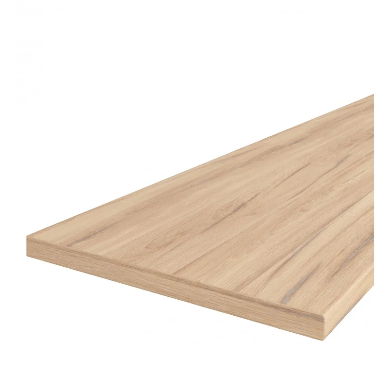 Küchenarbeitsplatte JAIDA 3 – 200 x 60 x 3,8 cm, helle Estana-Eiche