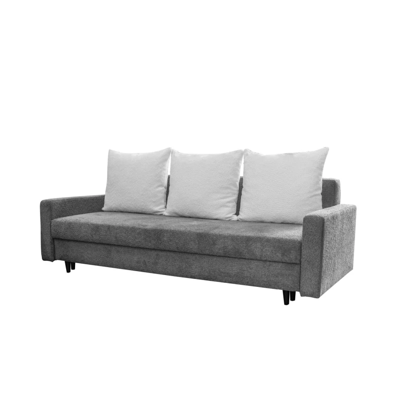 Schlafsofa ELIGIE – grau/creme