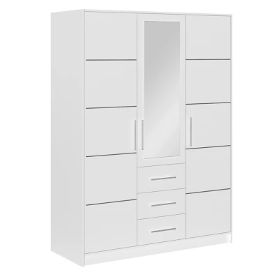 Kombinierter Kleiderschrank 147 AGNESA - weiß