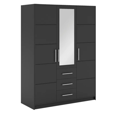 Kombinierter Kleiderschrank 147 AGNESA - Graphit
