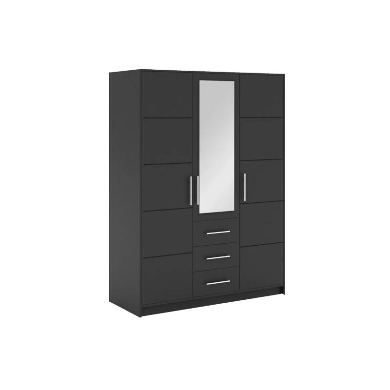 Kombinierter Kleiderschrank 147 AGNESA - Graphit