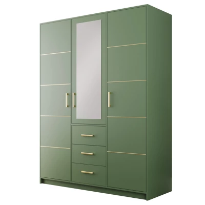 Hoher Kleiderschrank 147 AGNESA – grün