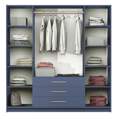 Hoher Kleiderschrank 196 AGNESA – Pflaume