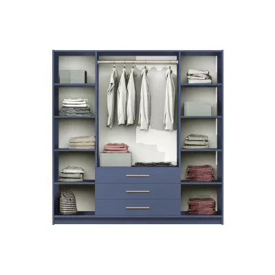 Hoher Kleiderschrank 196 AGNESA – Pflaume