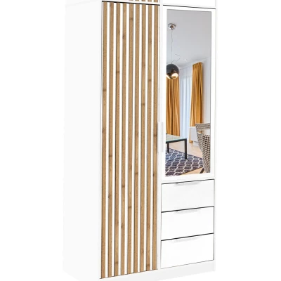 Kleiderschrank-Erweiterung 100 AGNESA - weiß