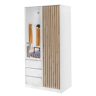 Flurschrank 100 AGNESA mit Spiegel – weiß