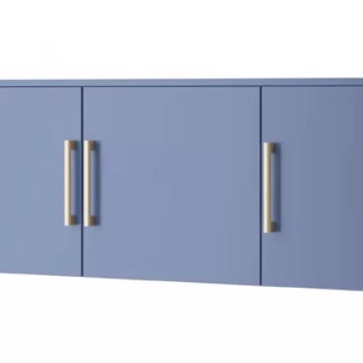 Viertüriger Kleiderschrankanbau 196 AGNESA - blau