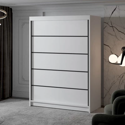 Zweitüriger Kleiderschrank NICA – Breite 150 cm, weiß