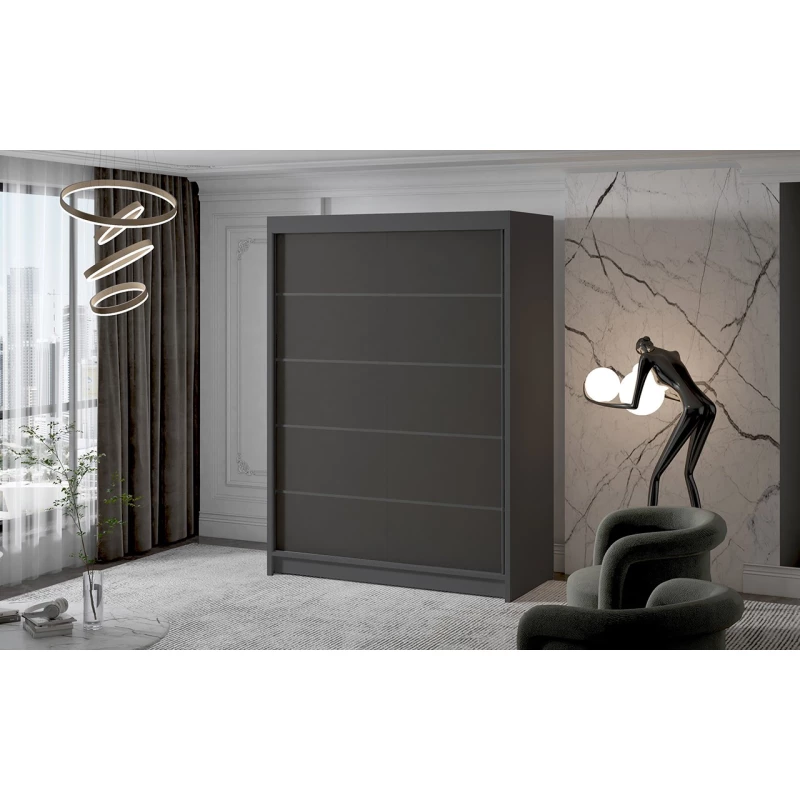 Zweitüriger Kleiderschrank NICA – Breite 150 cm, schwarz