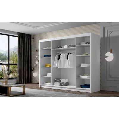 Kleiderschrank mit Spiegel MILINA - 250 cm, Kaschmir
