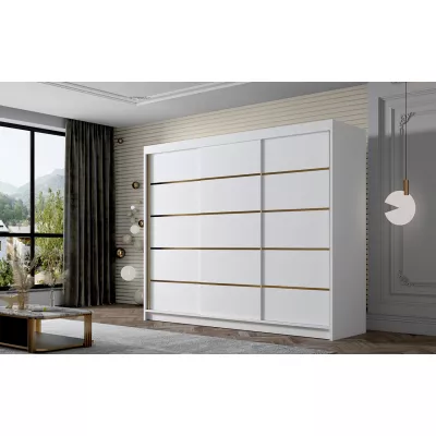 Kleiderschrank MILINA – 250 cm, weiß
