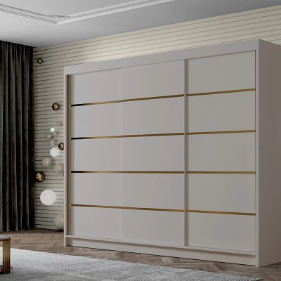Kleiderschrank MILINA - 250 cm, Kaschmir