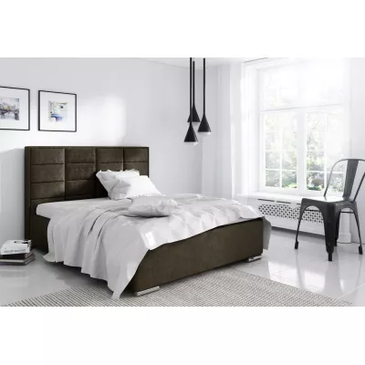 Einzelbett 120x200 CAFFARA - dunkelbraun