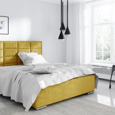 Einzelbett 120x200 CAFFARA - gelb