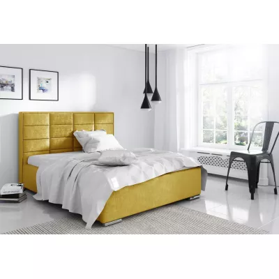 Einzelbett 120x200 CAFFARA - gelb
