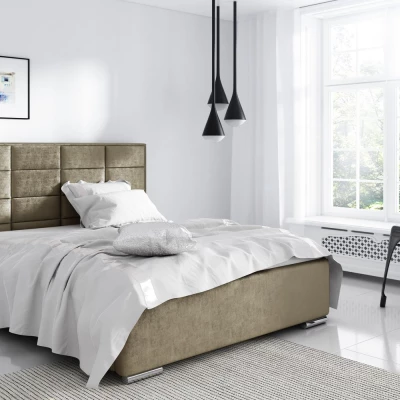 Einzelbett 120x200 CAFFARA - hellbraun