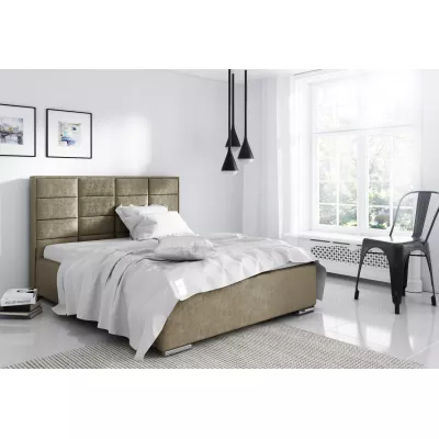 Einzelbett 120x200 CAFFARA - hellbraun